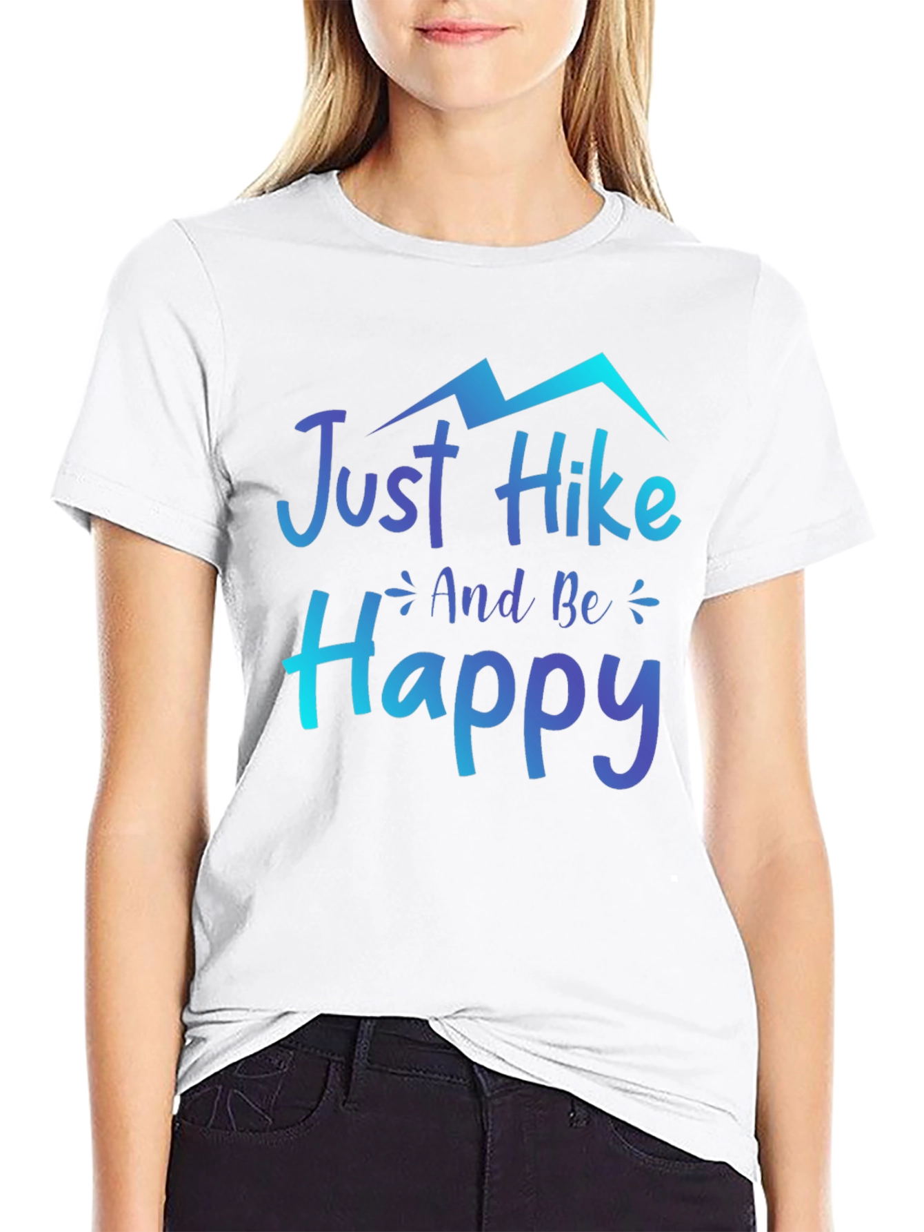 Just Hike and Be Happy Graphic Tee