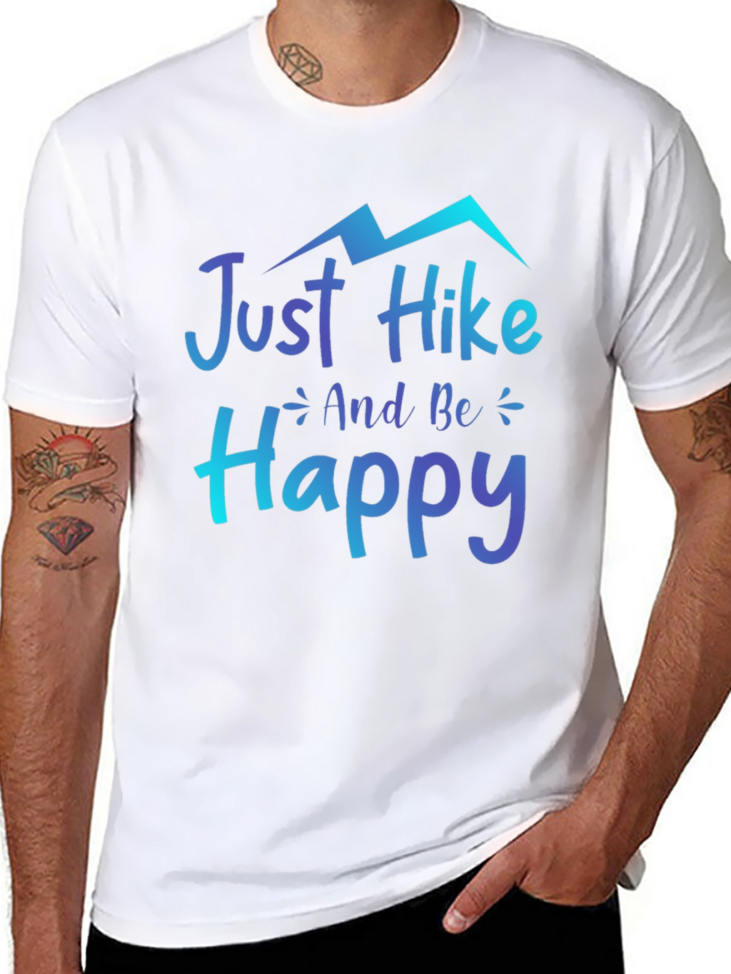 Just Hike and Be Happy Graphic Tee