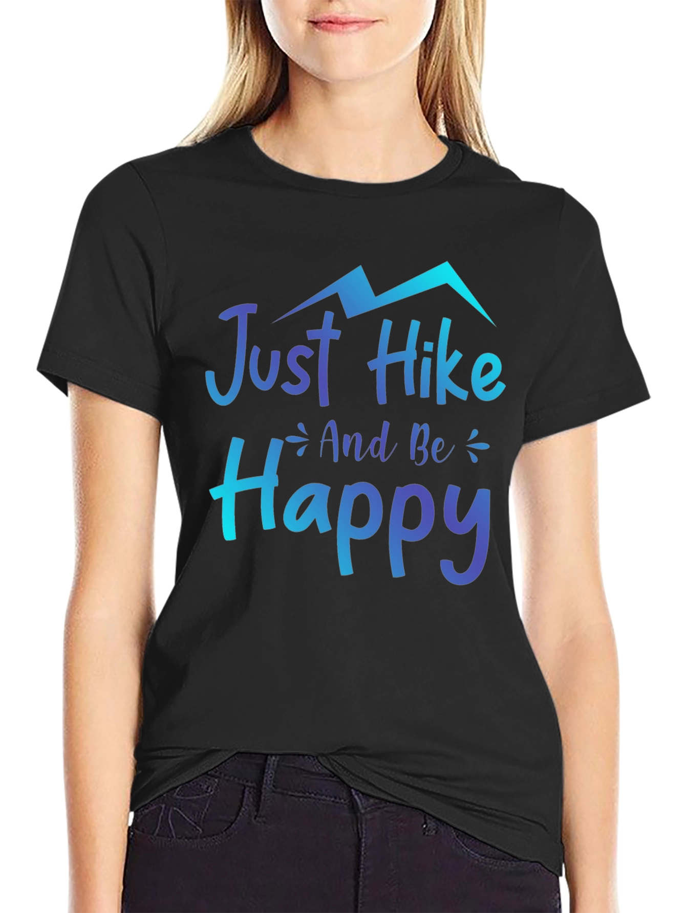 Just Hike and Be Happy Graphic Tee