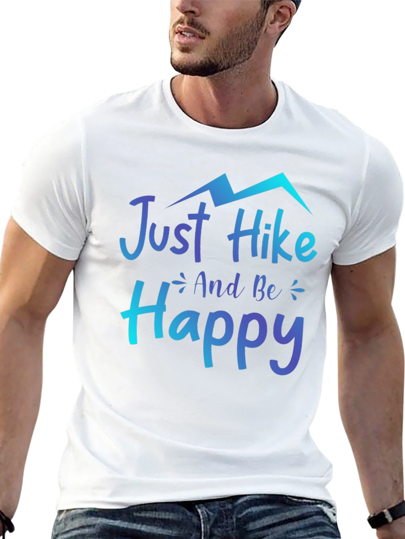 Just Hike and Be Happy Graphic Tee