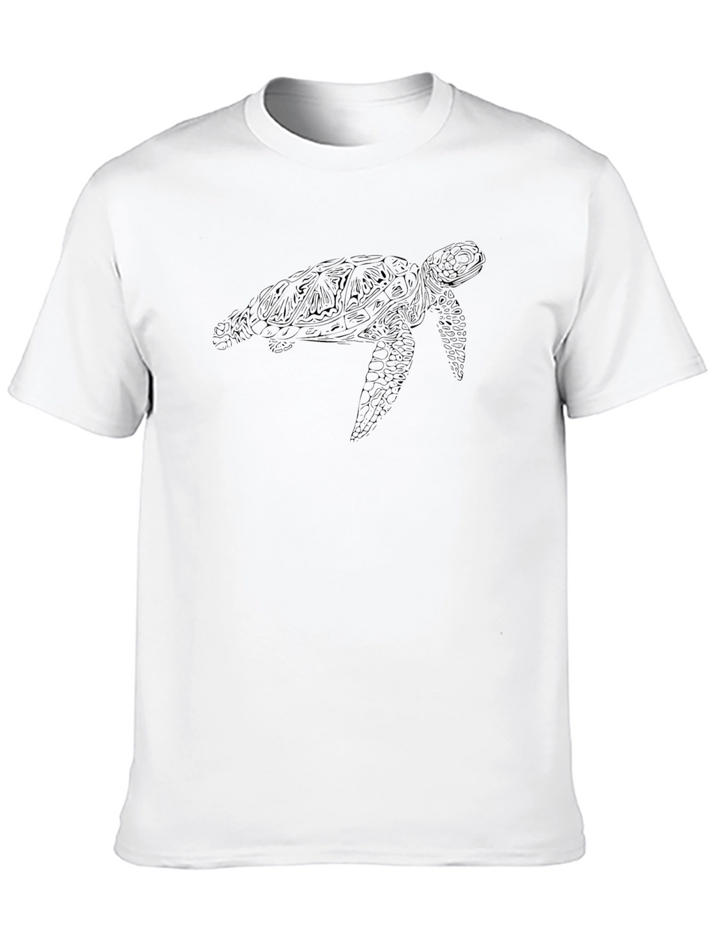 Sea Turtle Graphic Tee - Black Comfort Fit