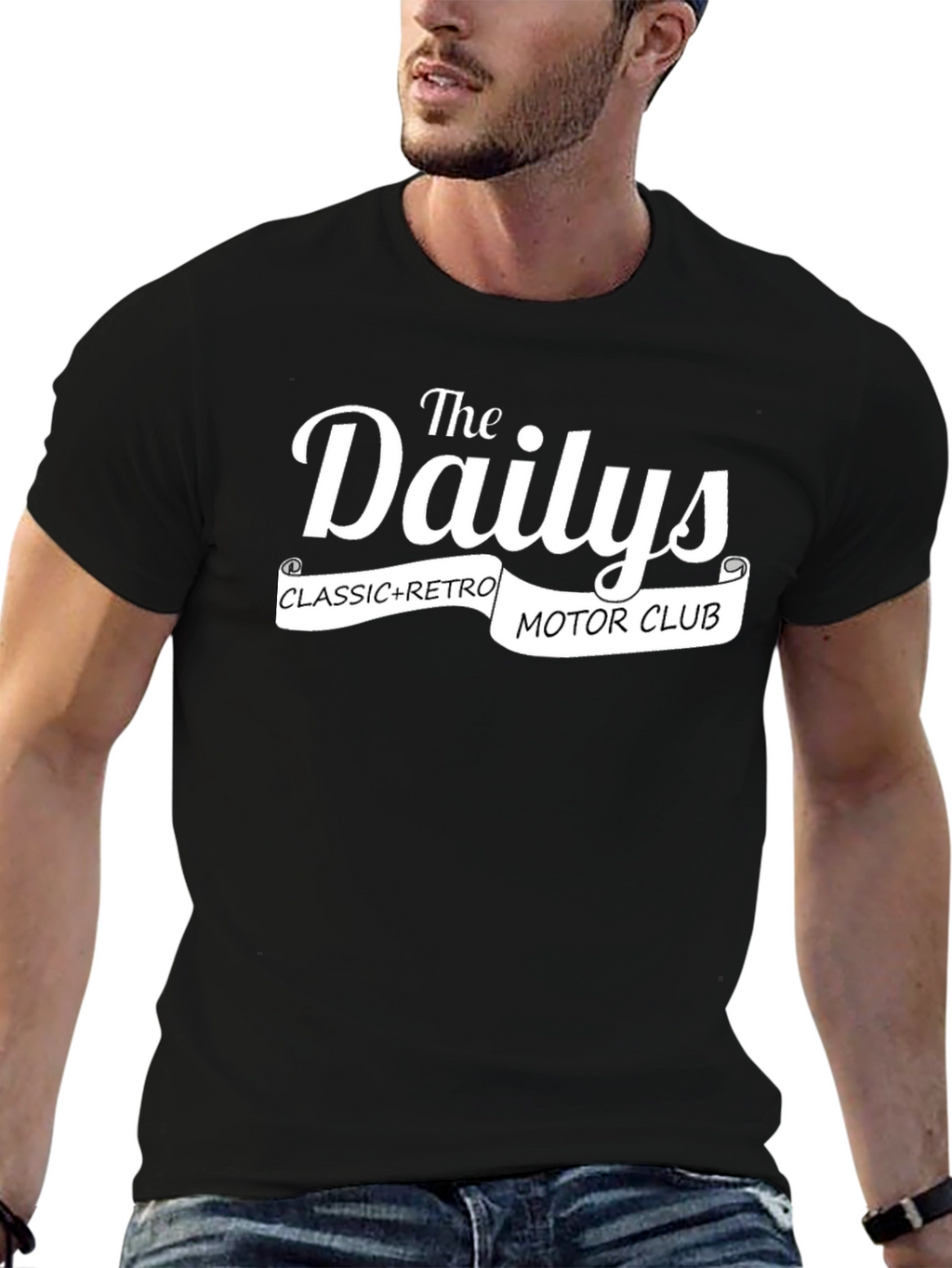 The Dailys Classic Retro Motor Club T-Shirt