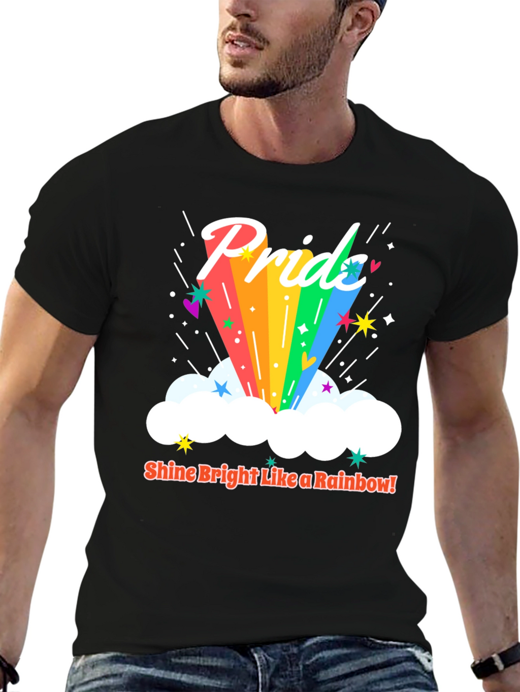 Pride Rainbow Graphic Tee