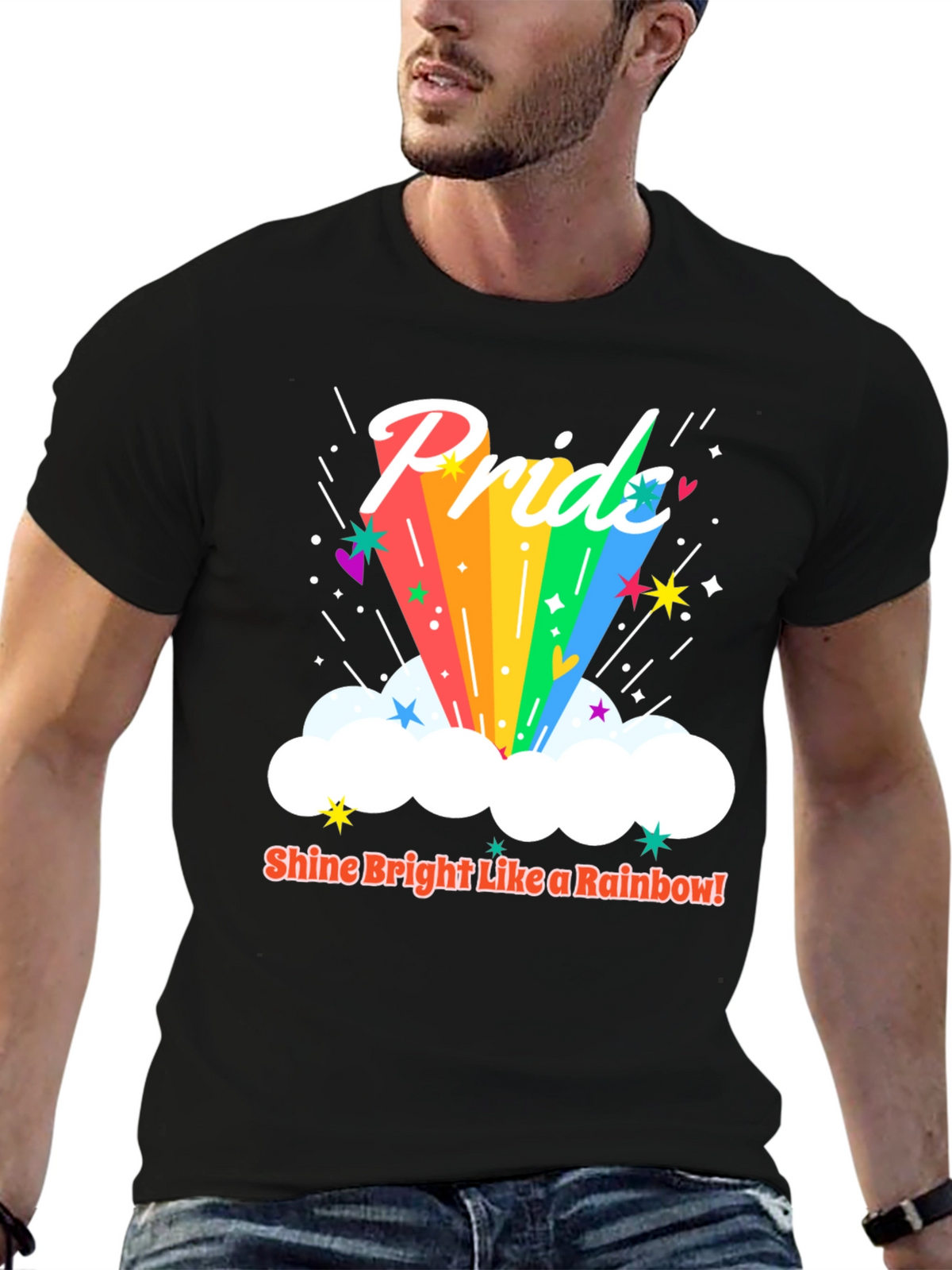 Pride Rainbow Graphic Tee