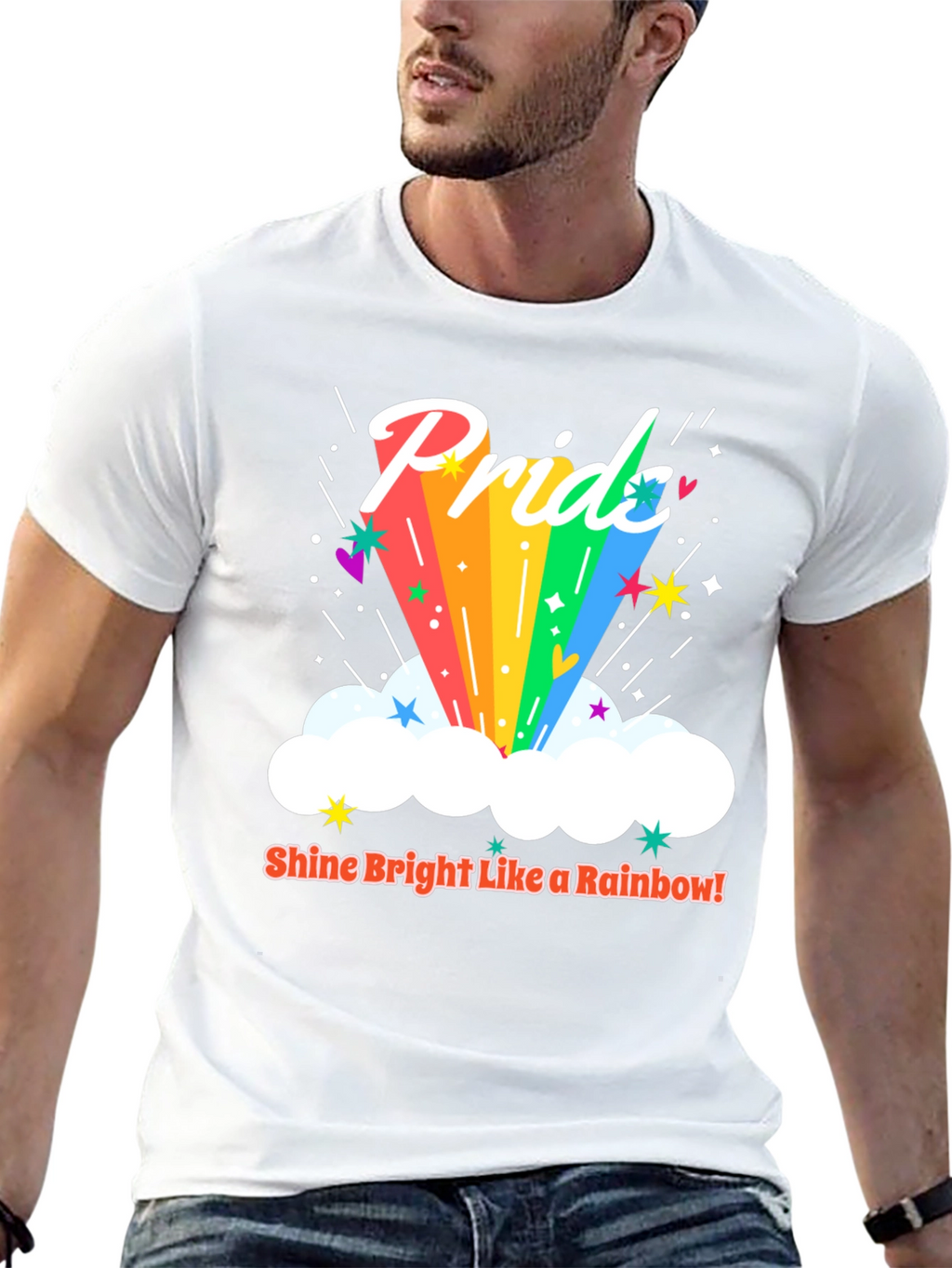 Pride Rainbow Graphic Tee
