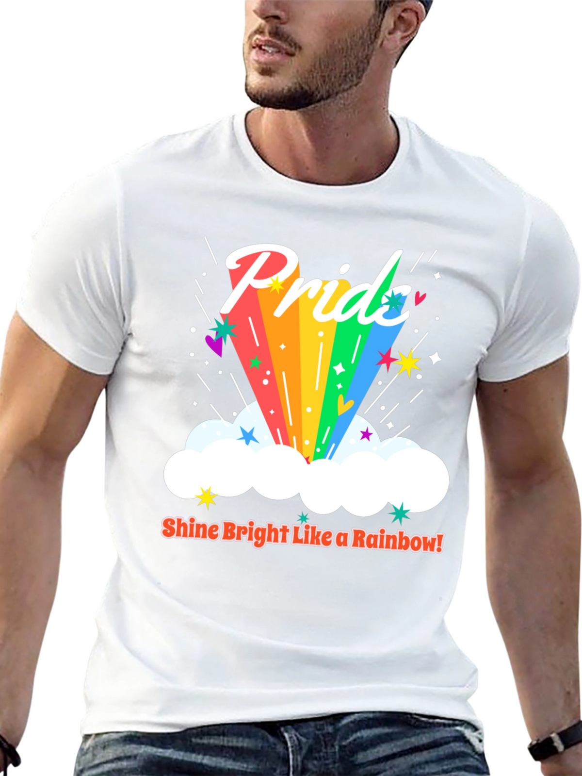 Pride Rainbow Graphic Tee