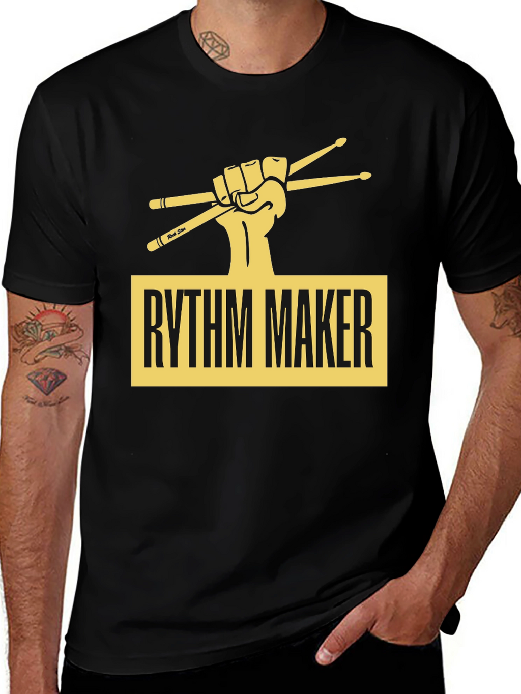 Rhythm Maker Drummer T-Shirt - Music Lover Tee