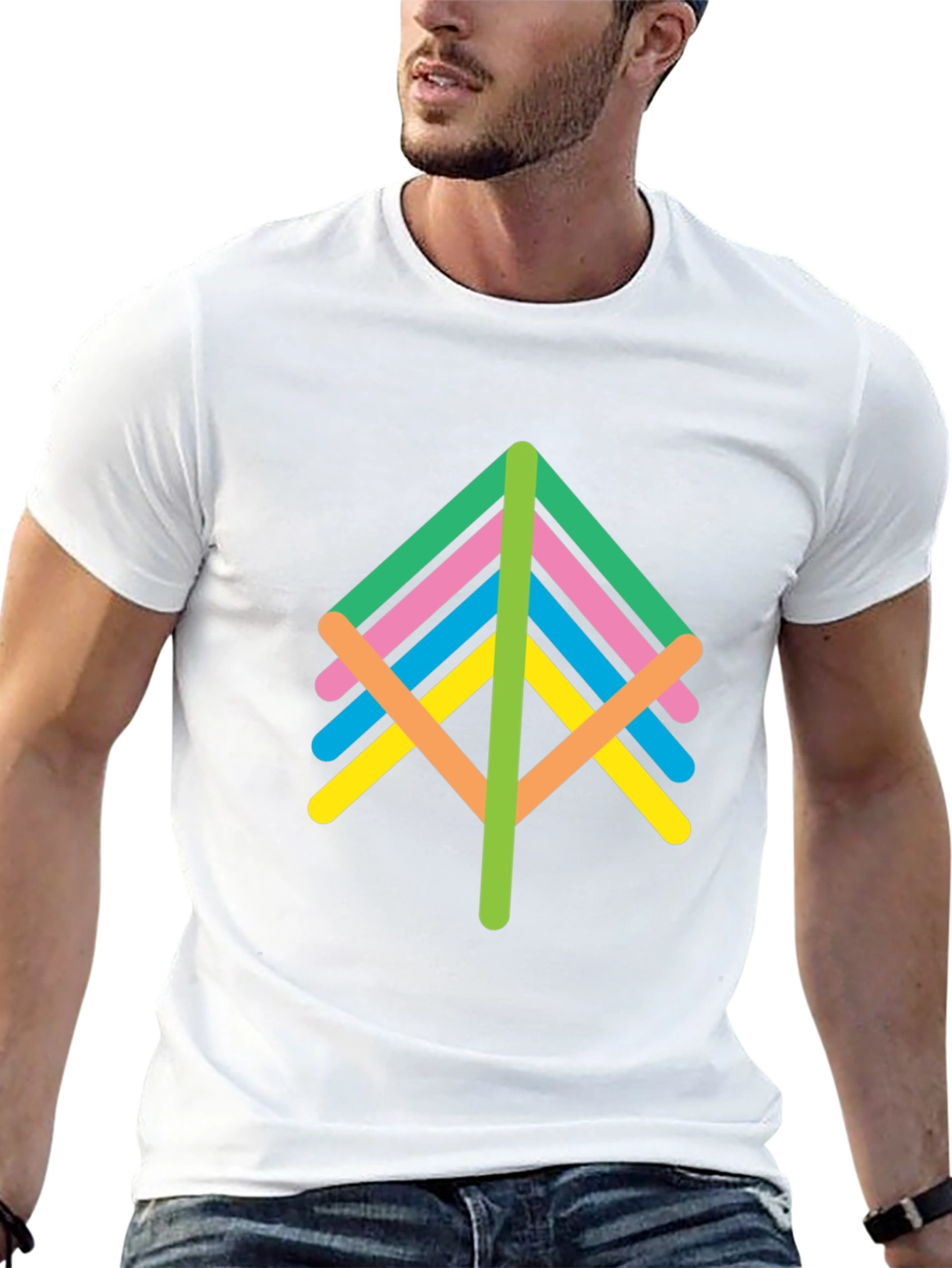 Abstract Tree Graphic Tee - Unisex Black T-Shirt