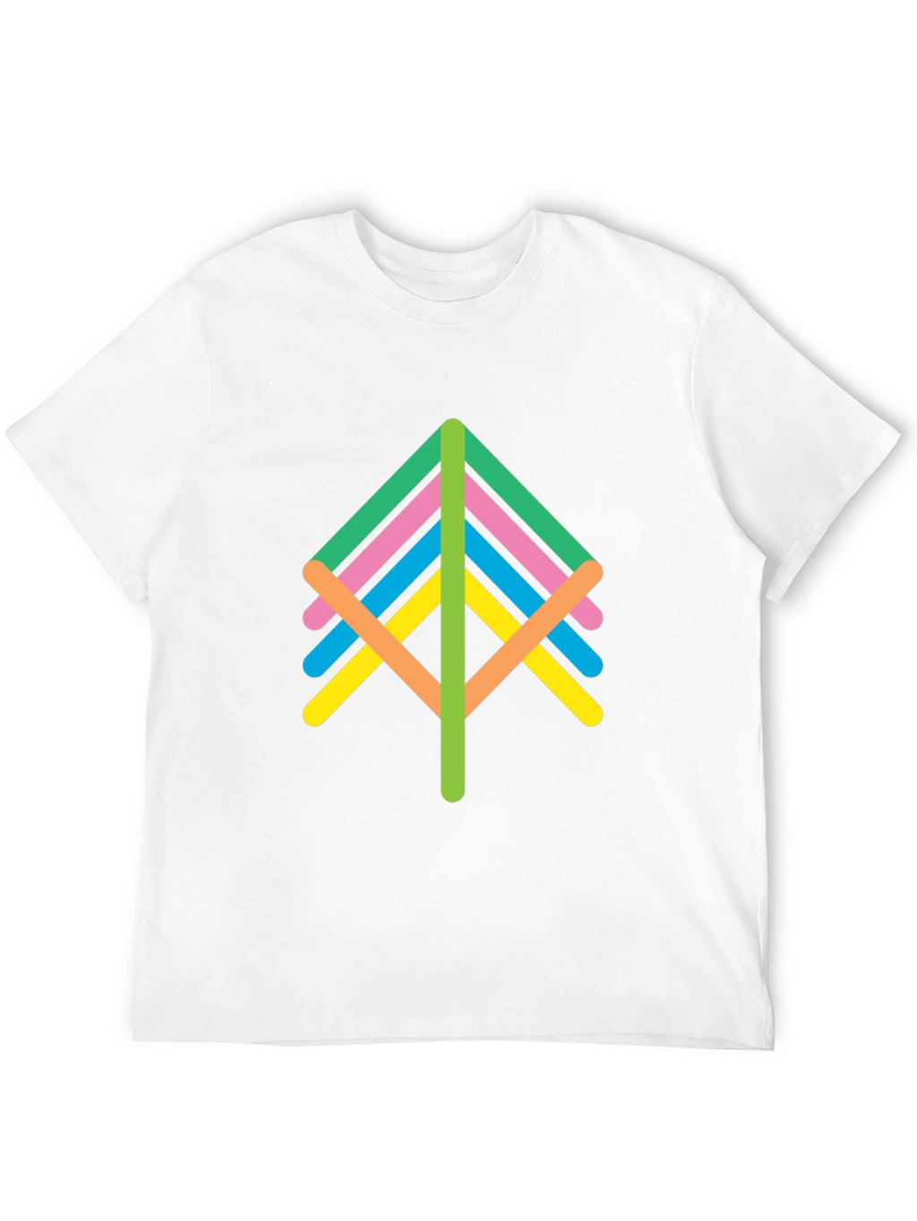 Abstract Tree Graphic Tee - Unisex Black T-Shirt