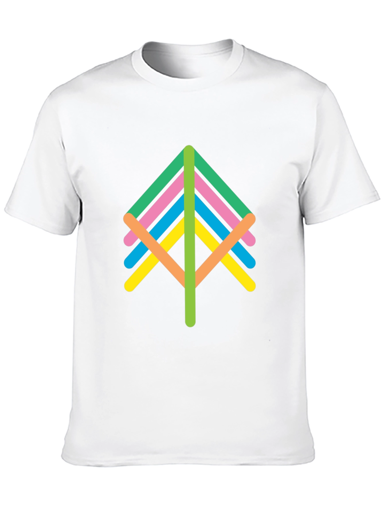 Abstract Tree Graphic Tee - Unisex Black T-Shirt