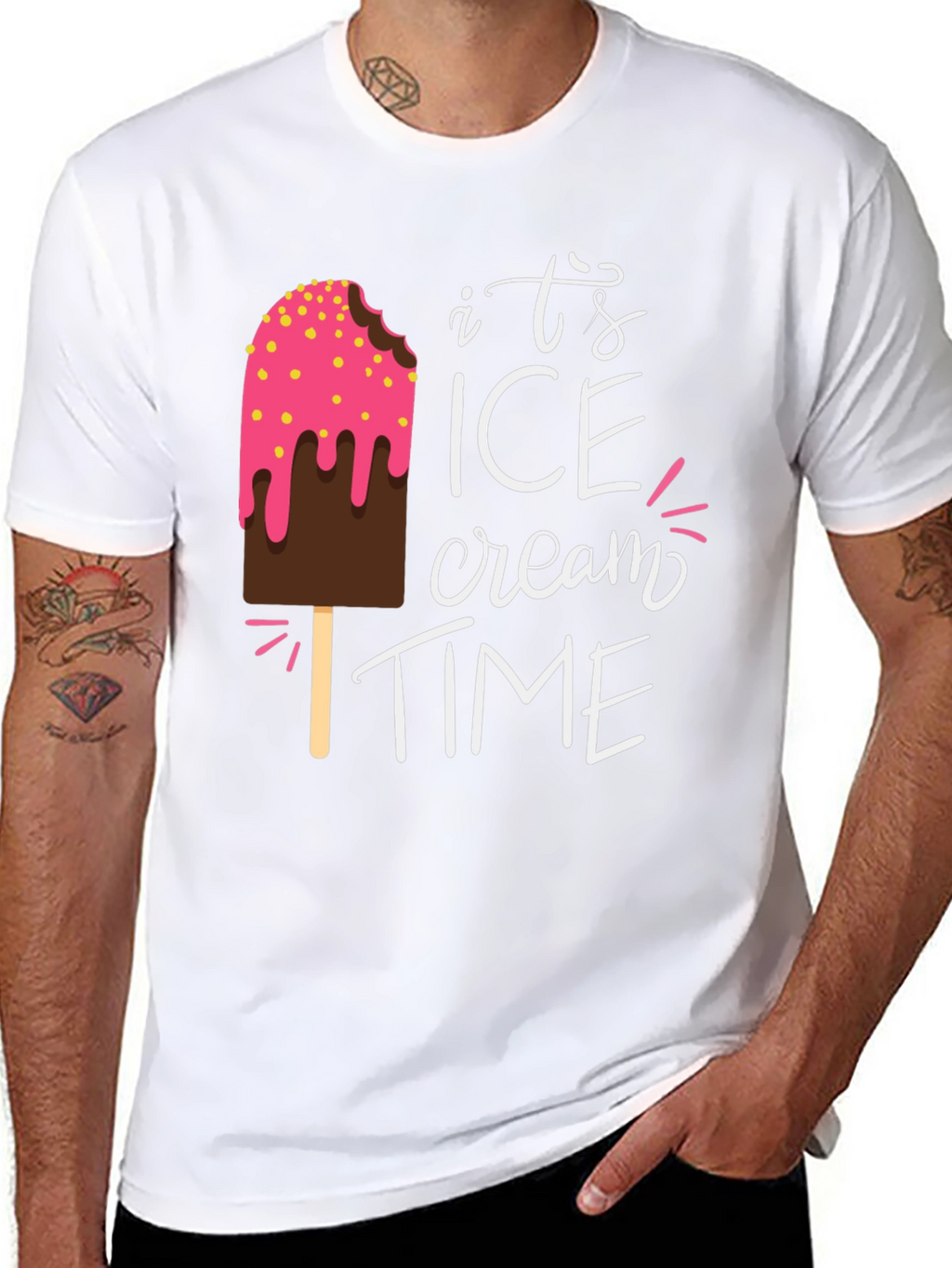 Its Ice Cream Time Graphic T-Shirt