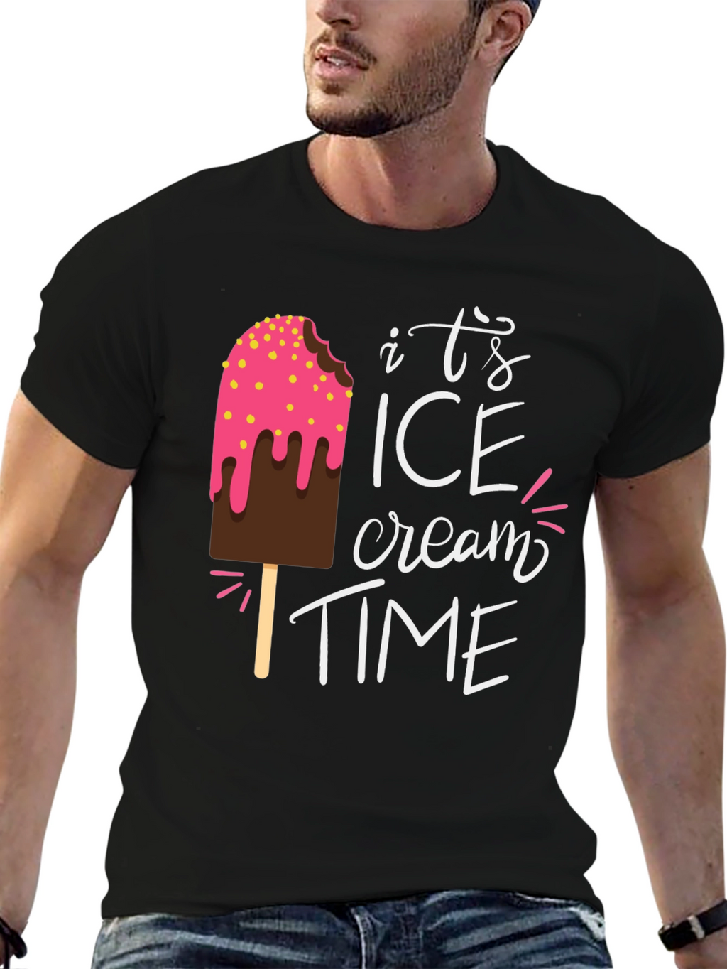 Its Ice Cream Time Graphic T-Shirt