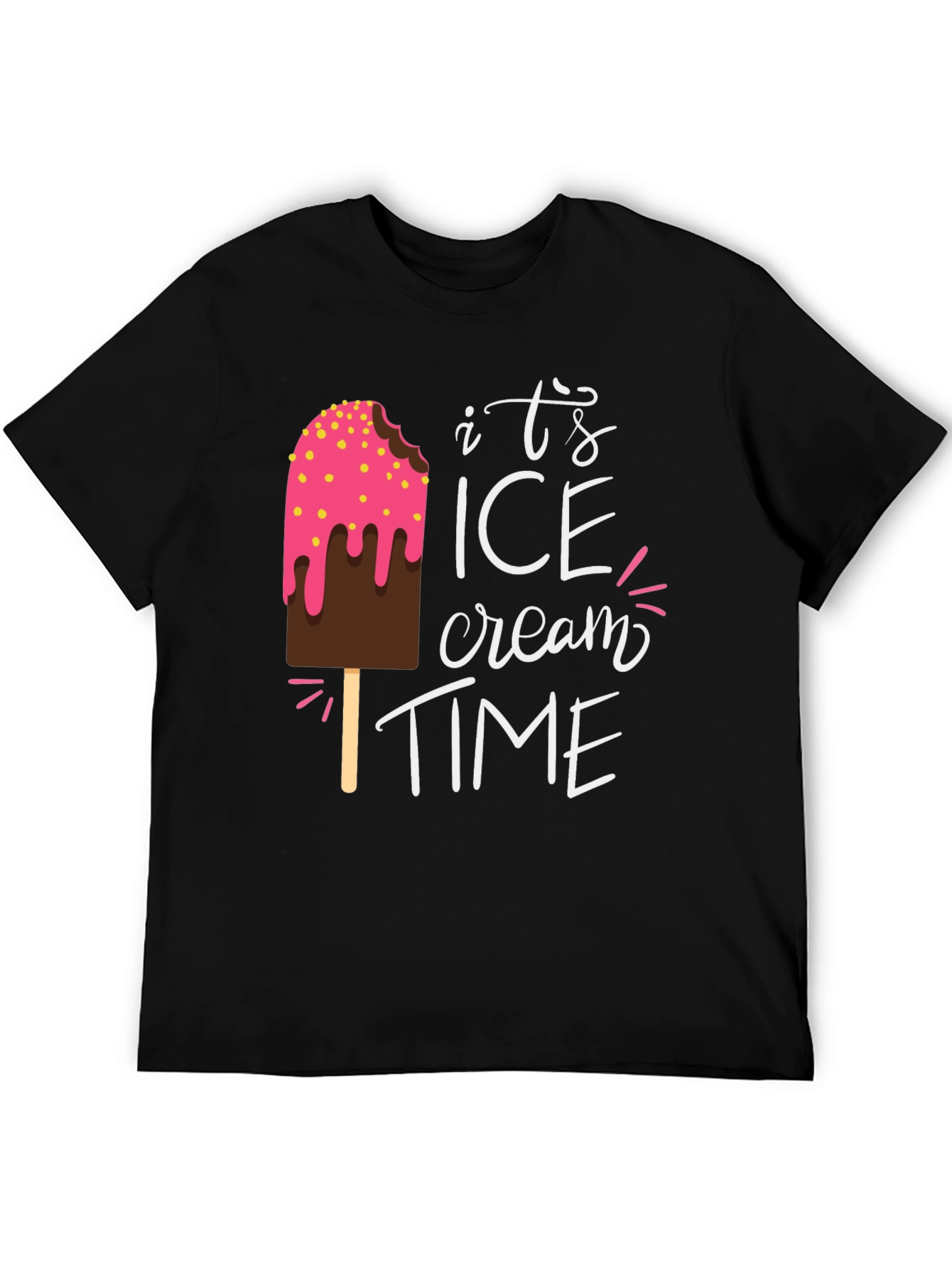 Its Ice Cream Time Graphic T-Shirt