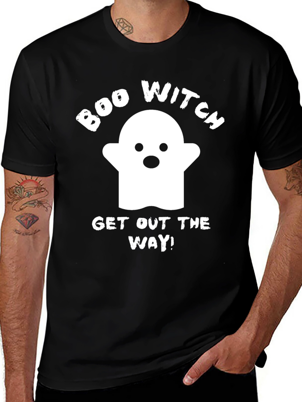 Boo Witch Halloween Graphic T-Shirt