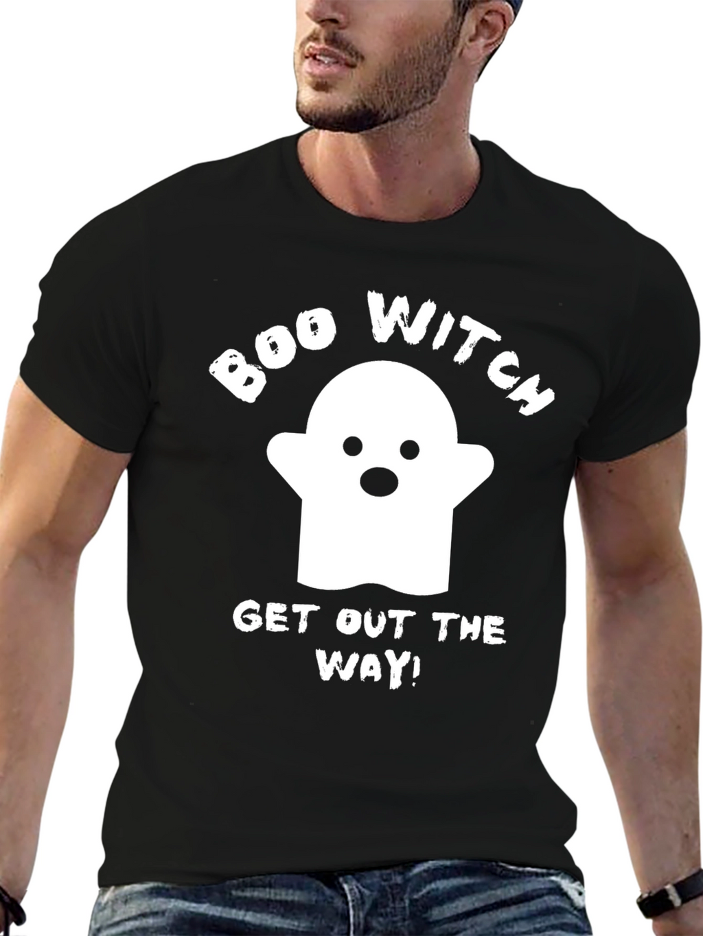 Boo Witch Halloween Graphic T-Shirt