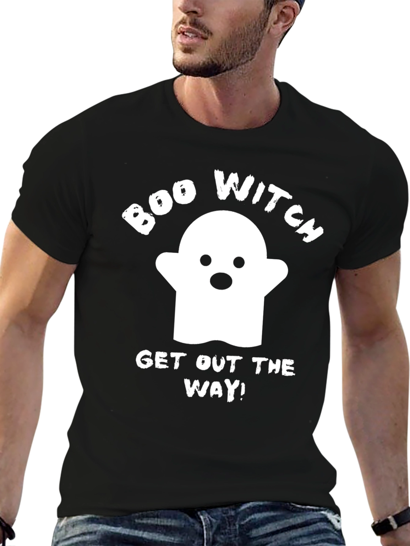 Boo Witch Halloween Graphic T-Shirt