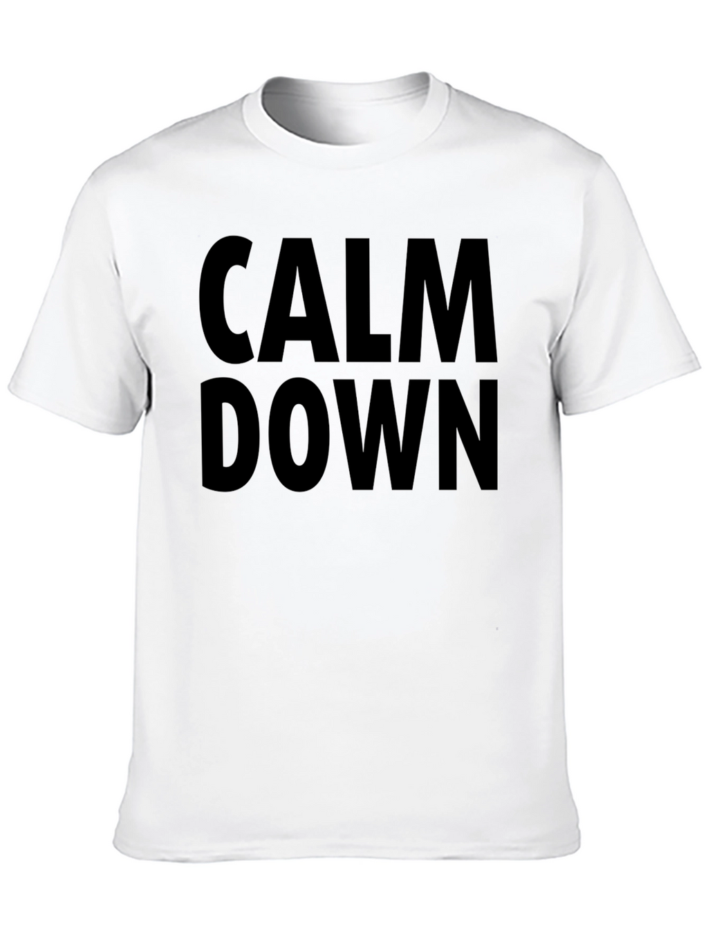 Calm Down Graphic Tee - Mens Black T-Shirt