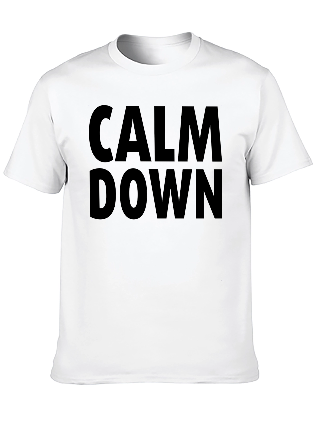 Calm Down Graphic Tee - Mens Black T-Shirt