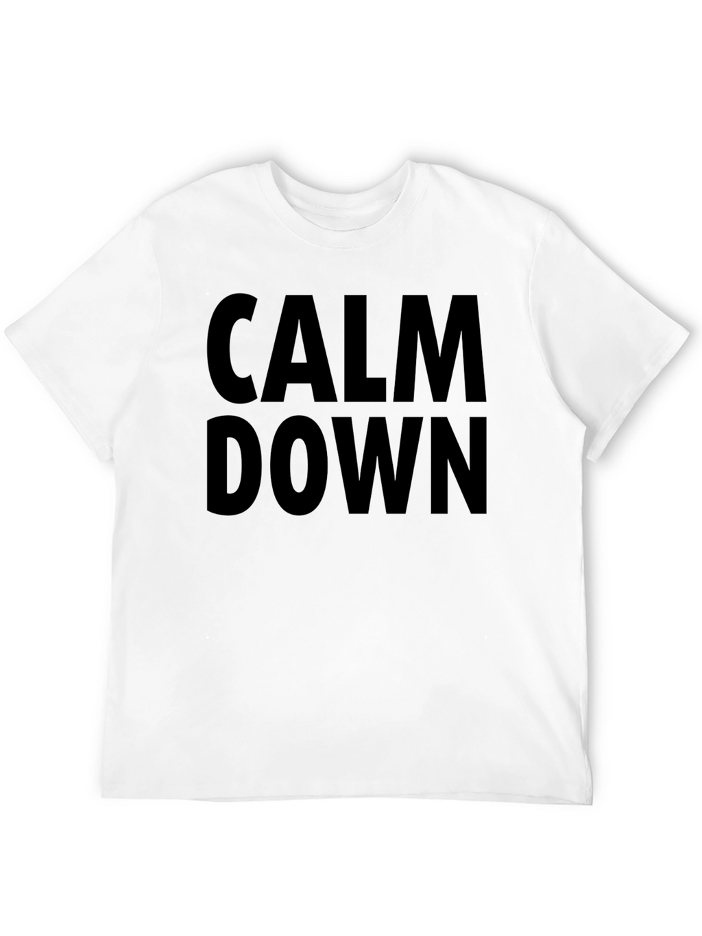 Calm Down Graphic Tee - Mens Black T-Shirt