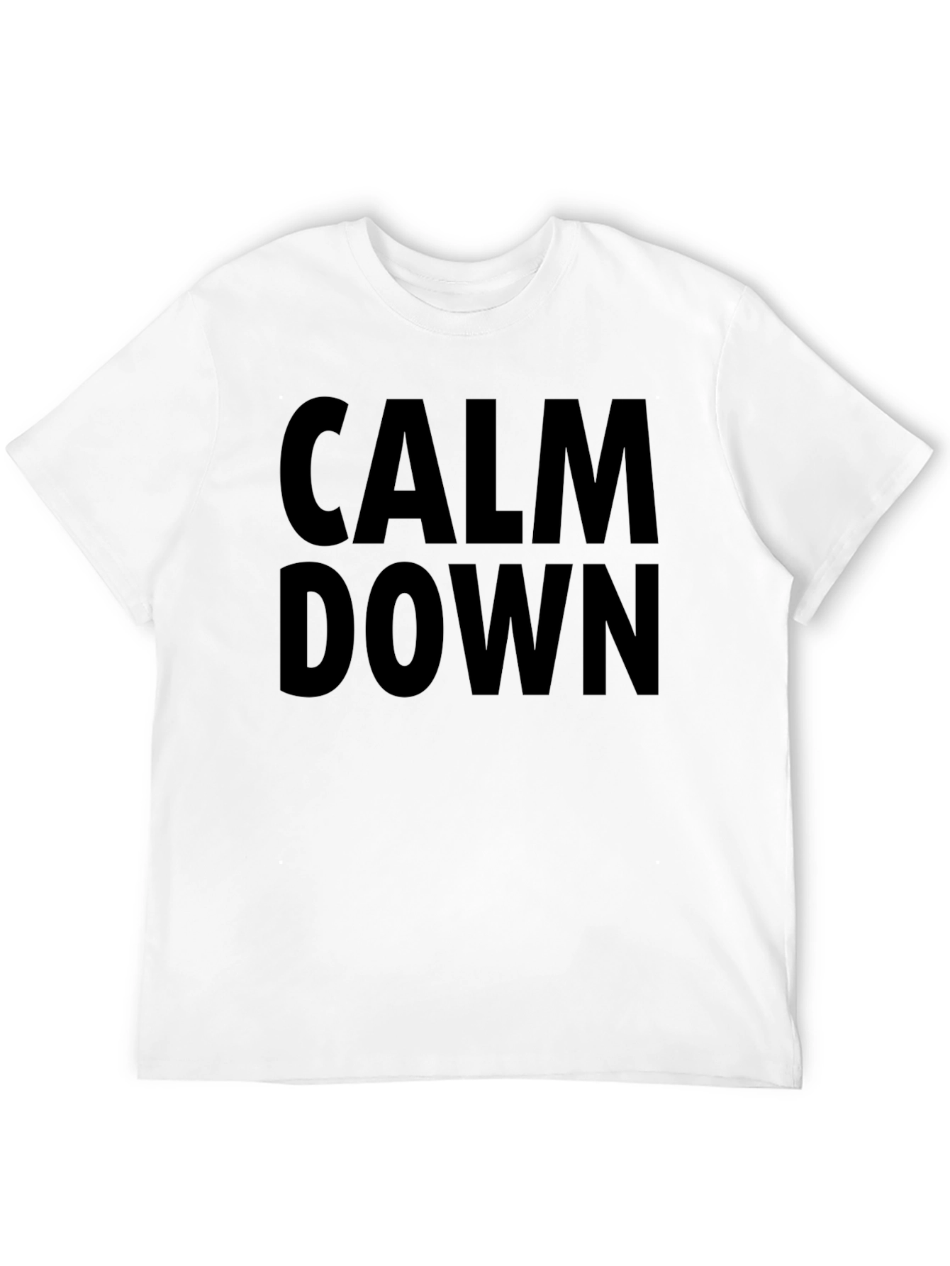 Calm Down Graphic Tee - Mens Black T-Shirt