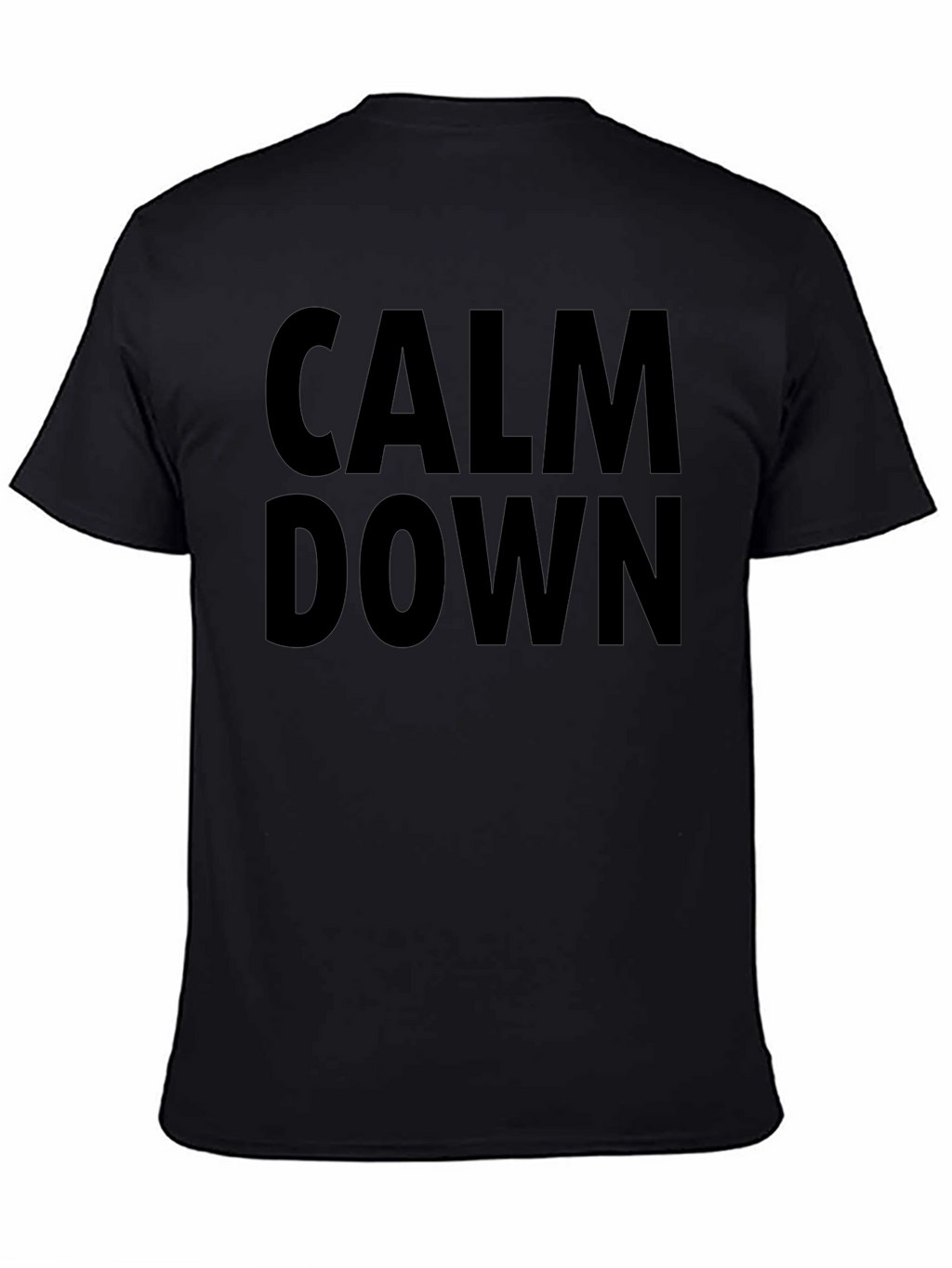 Calm Down Graphic Tee - Mens Black T-Shirt