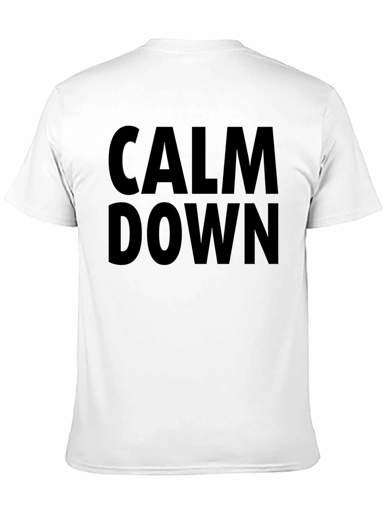 Calm Down Graphic Tee - Mens Black T-Shirt