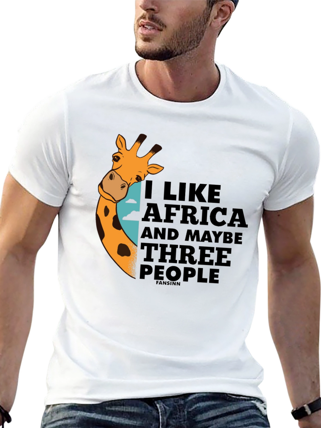 I Like Africa Giraffe Graphic T-Shirt - Unisex