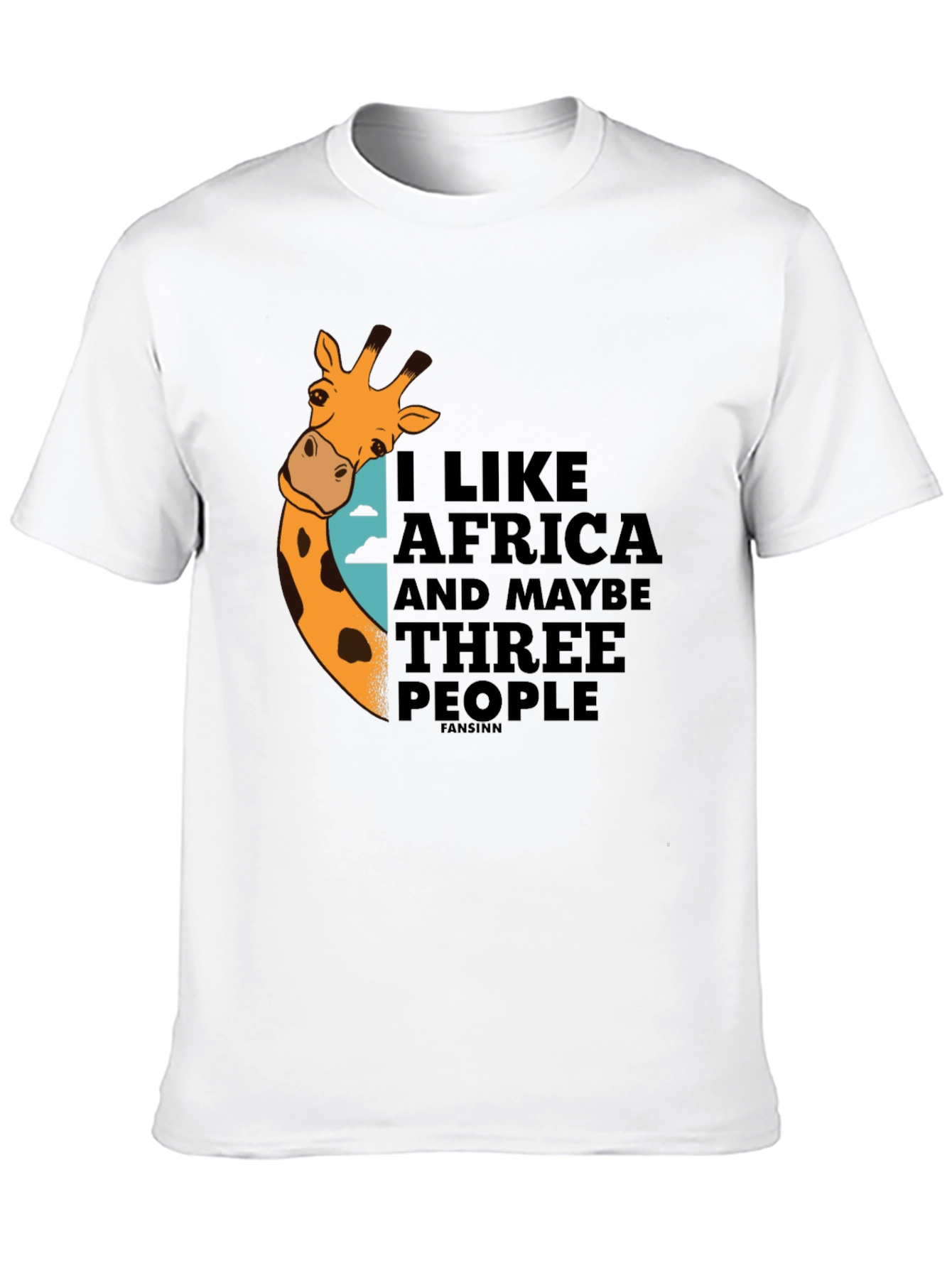 I Like Africa Giraffe Graphic T-Shirt - Unisex
