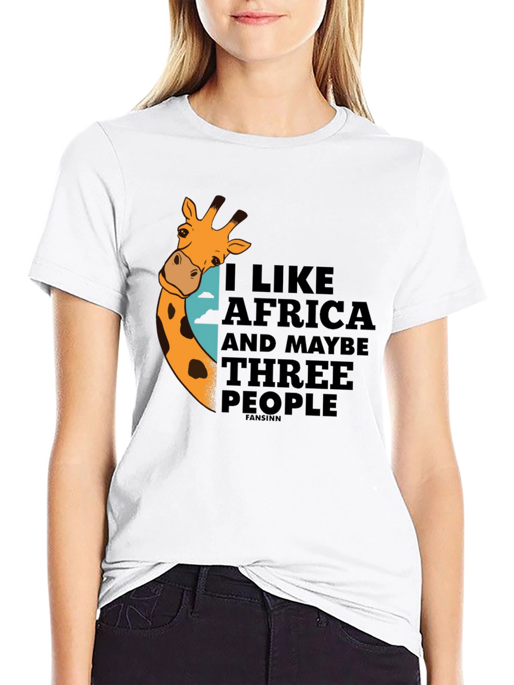 I Like Africa Giraffe Graphic T-Shirt - Unisex