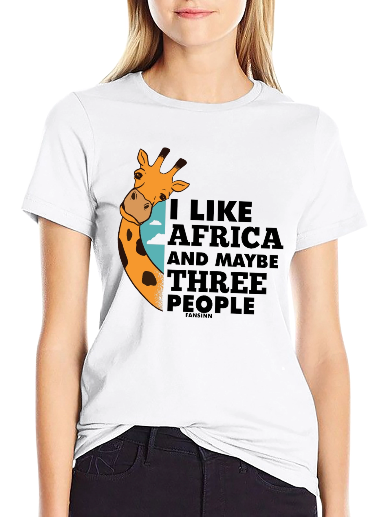 I Like Africa Giraffe Graphic T-Shirt - Unisex