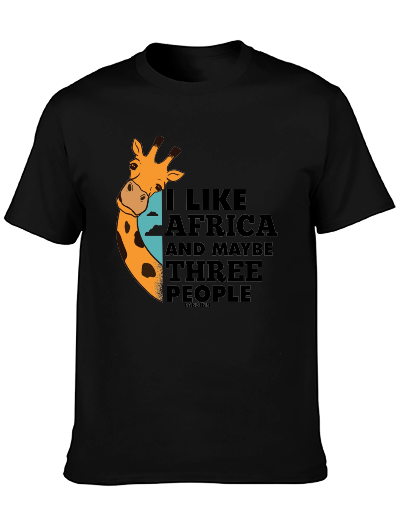 I Like Africa Giraffe Graphic T-Shirt - Unisex
