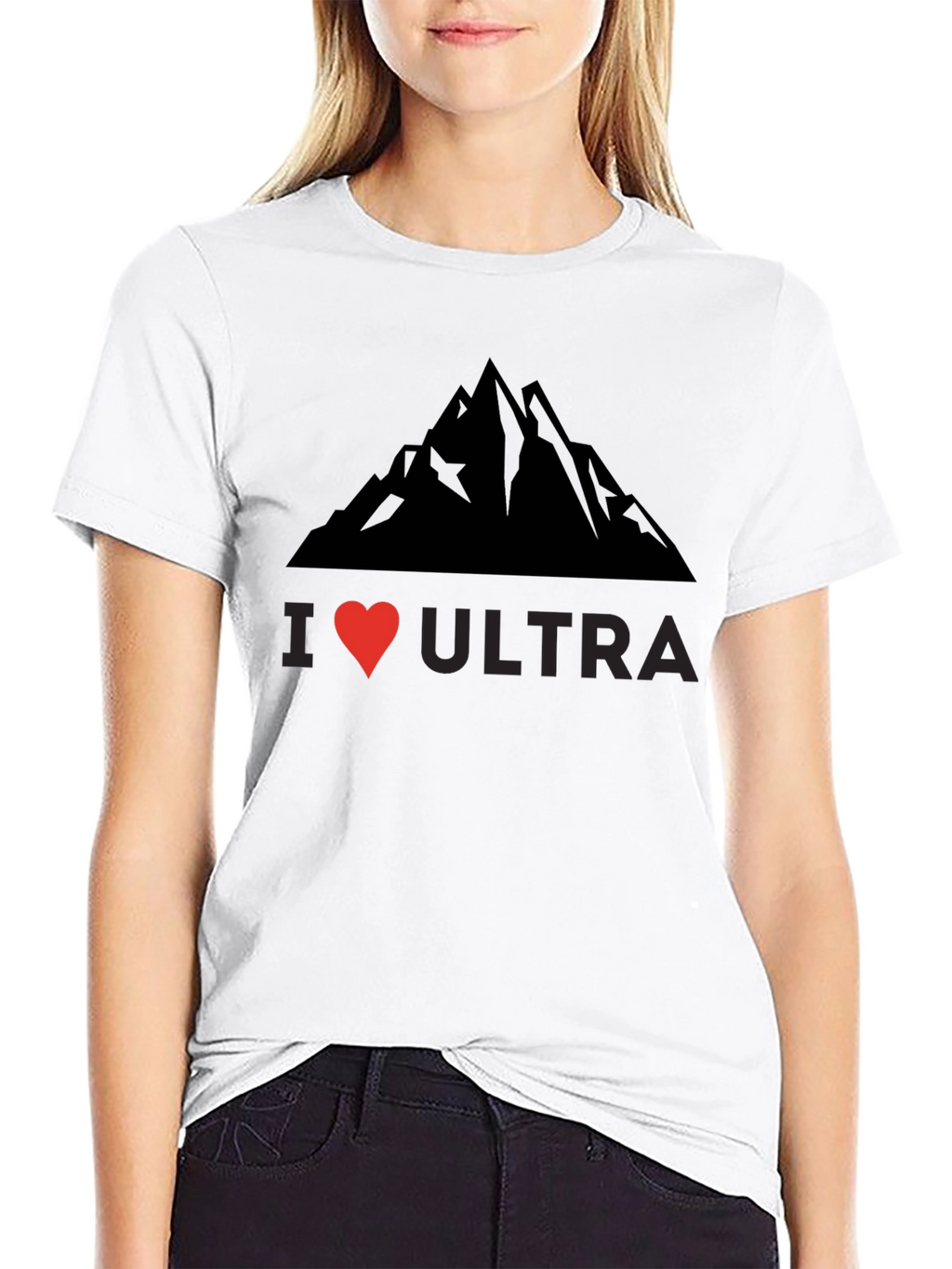 I Heart Ultra Black Graphic Tee