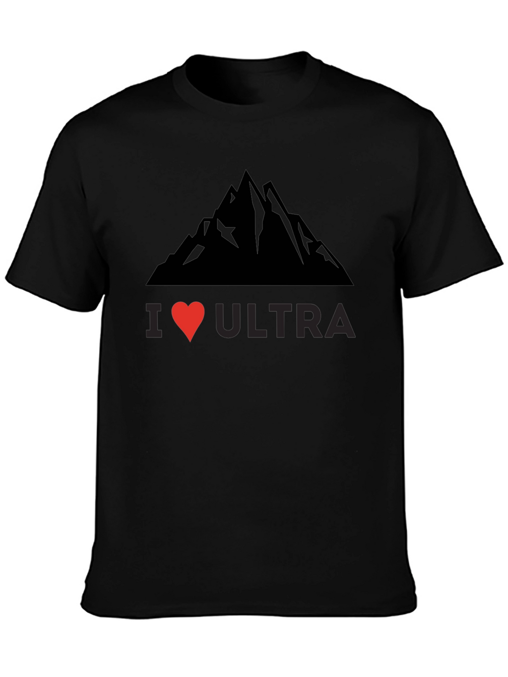 I Heart Ultra Black Graphic Tee