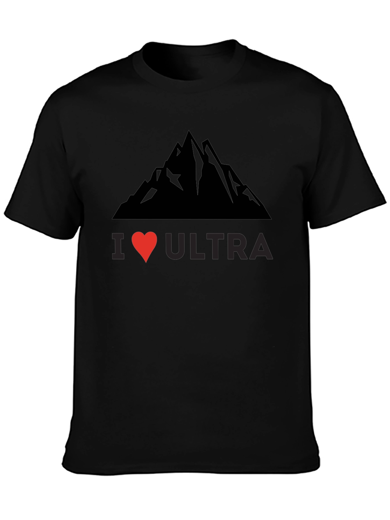 I Heart Ultra Black Graphic Tee
