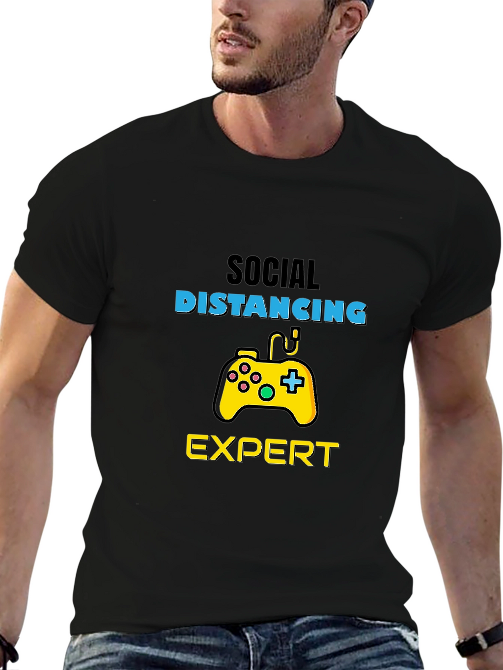Social Distancing Expert Gamer T-Shirt