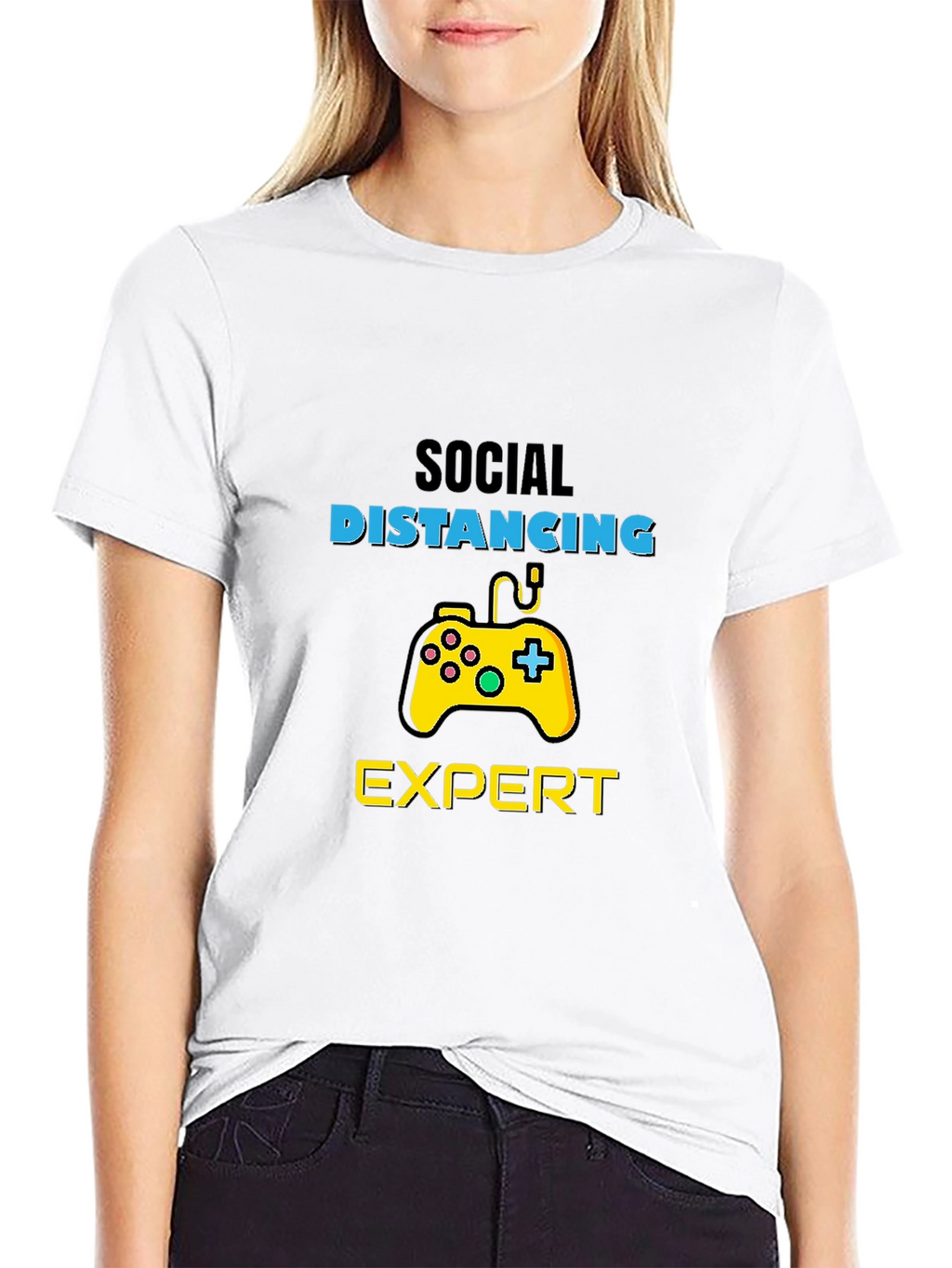 Social Distancing Expert Gamer T-Shirt