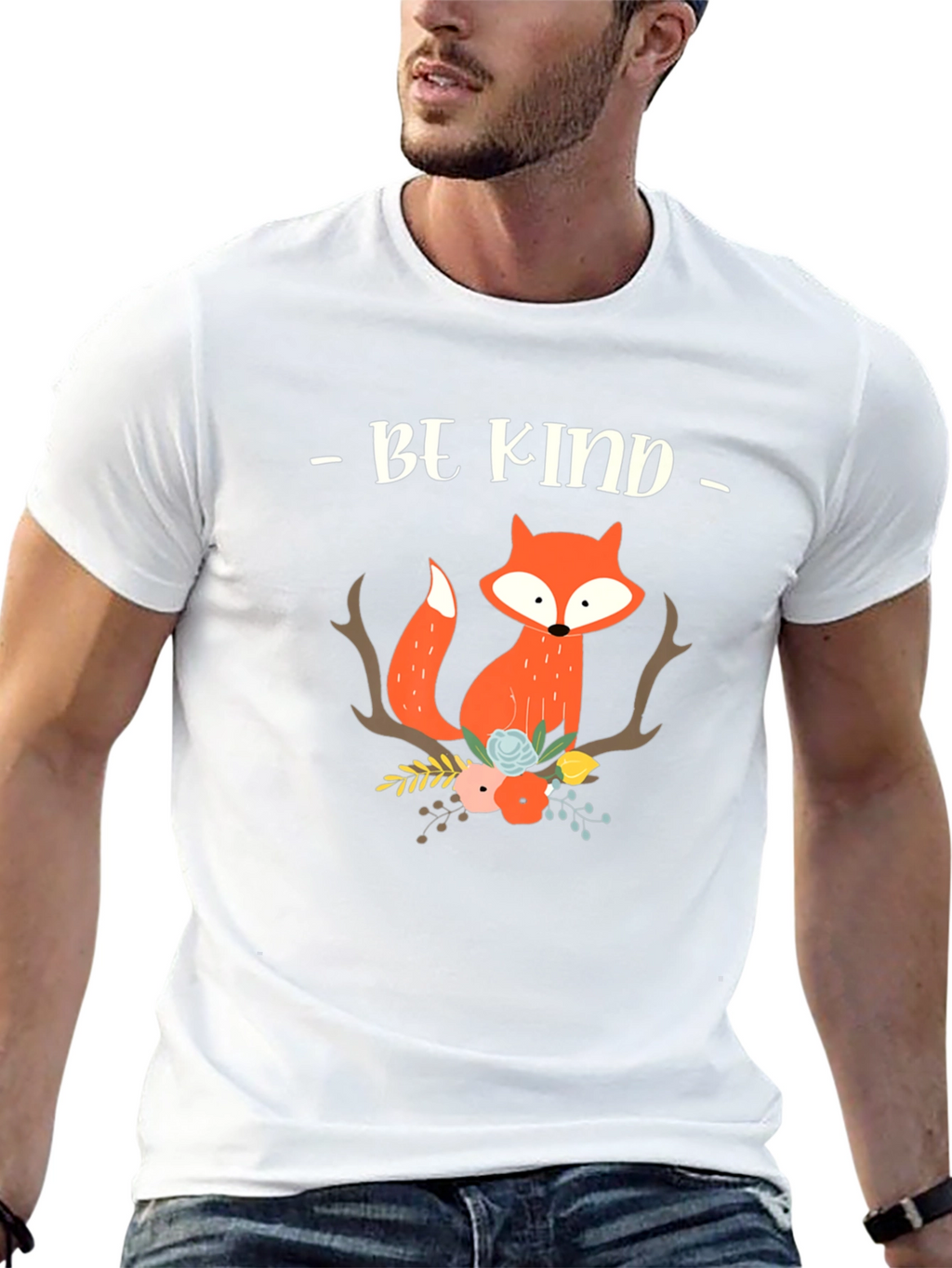 Be Kind Fox Graphic Tee - Unisex Soft Cotton