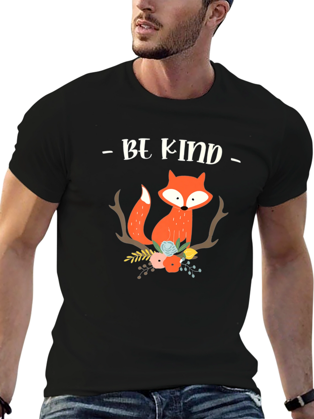 Be Kind Fox Graphic Tee - Unisex Soft Cotton