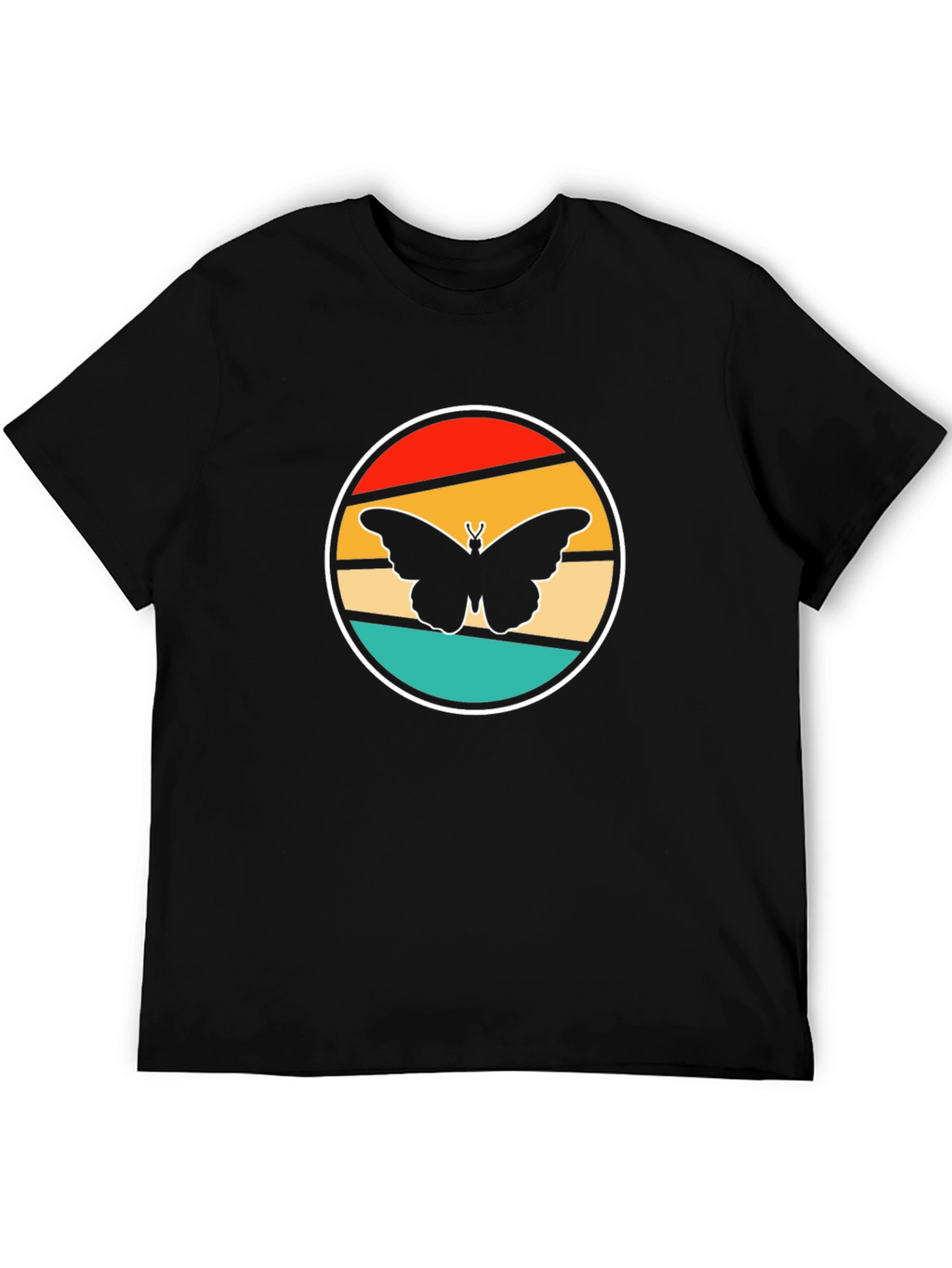 Retro Butterfly Graphic Tee - Stylish Comfort
