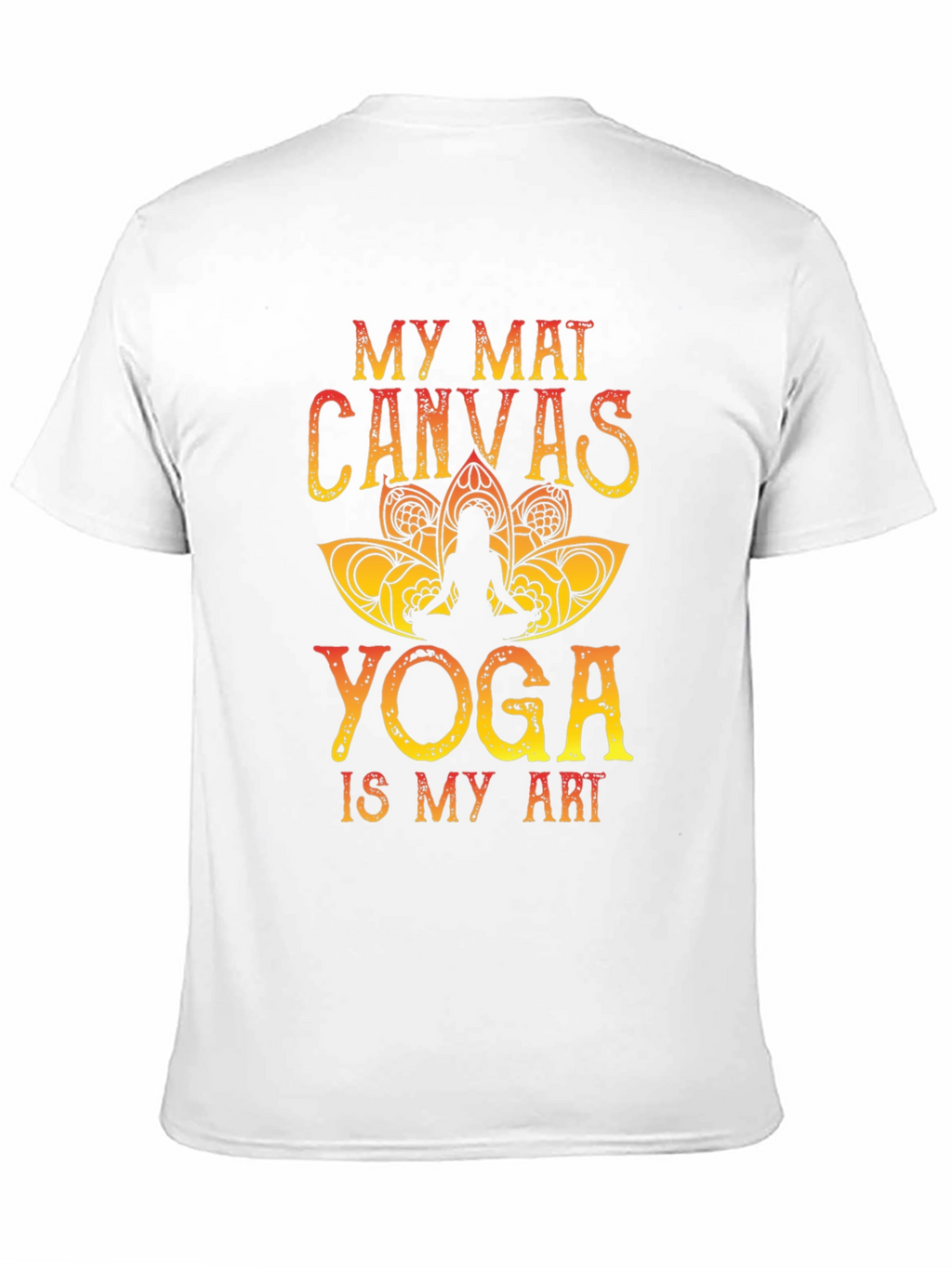 My Mat Canvas Yoga Art Tee