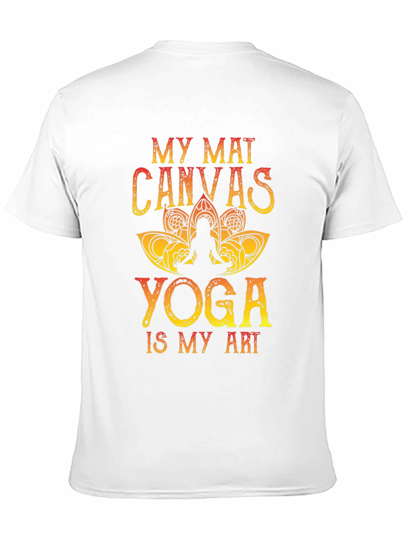My Mat Canvas Yoga Art Tee