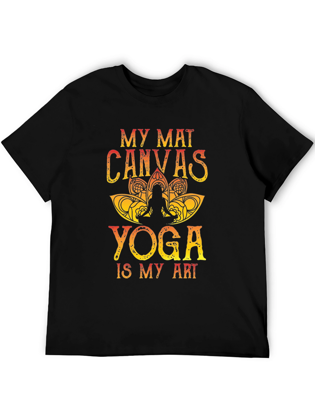 My Mat Canvas Yoga Art Tee