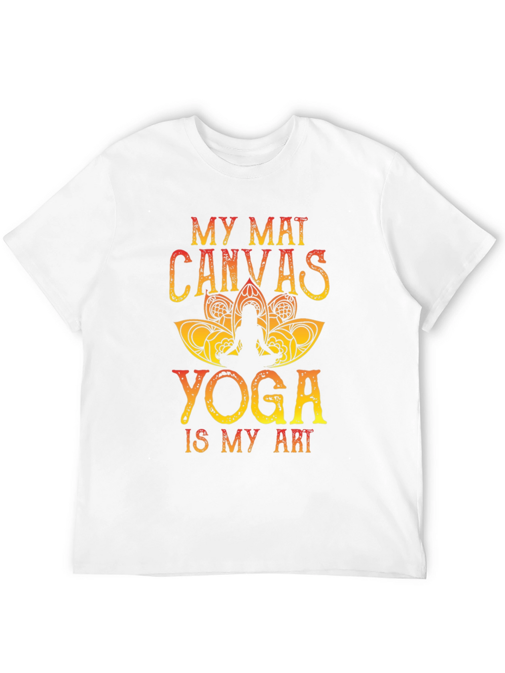 My Mat Canvas Yoga Art Tee
