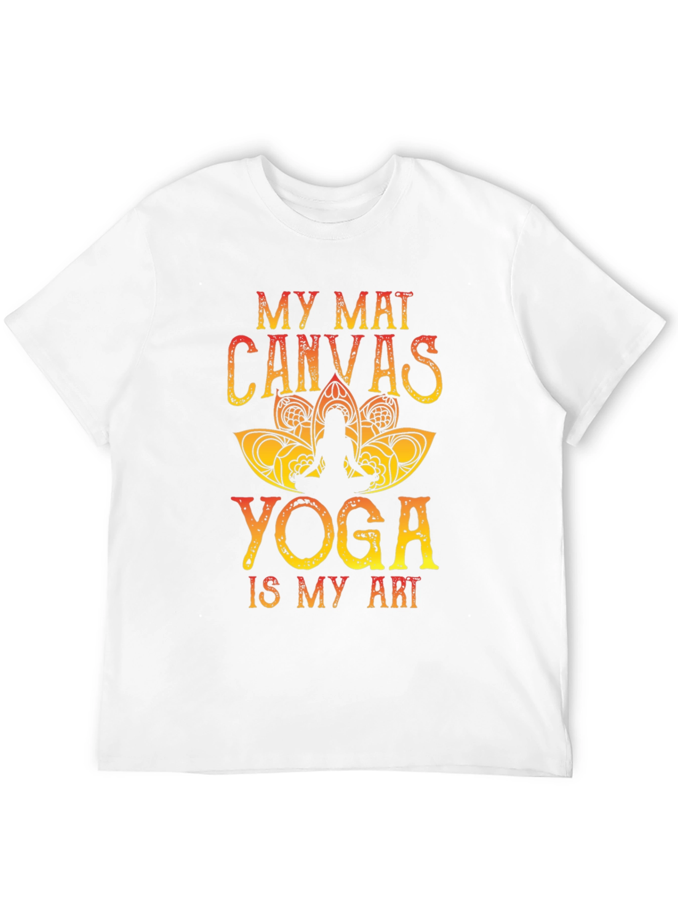 My Mat Canvas Yoga Art Tee