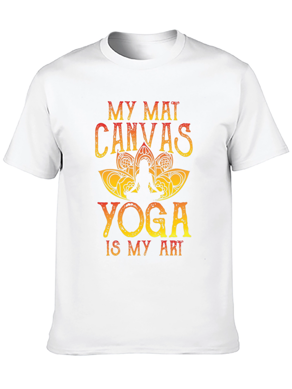 My Mat Canvas Yoga Art Tee