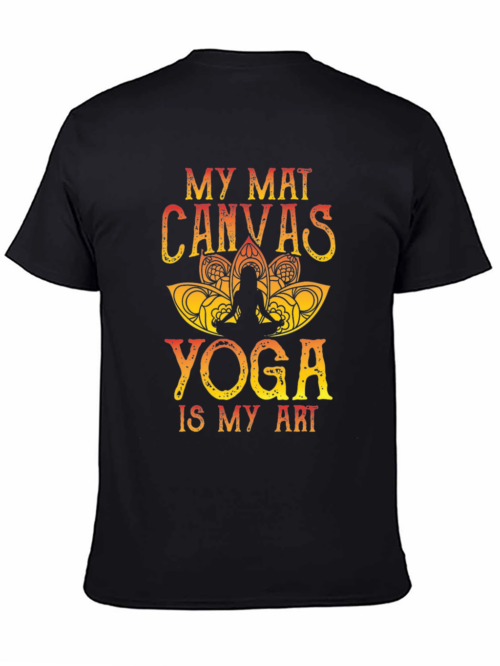My Mat Canvas Yoga Art Tee