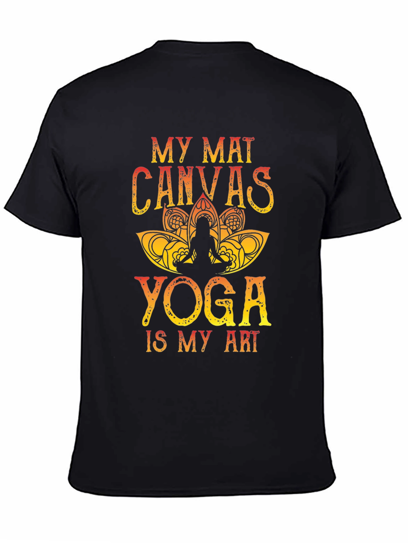 My Mat Canvas Yoga Art Tee