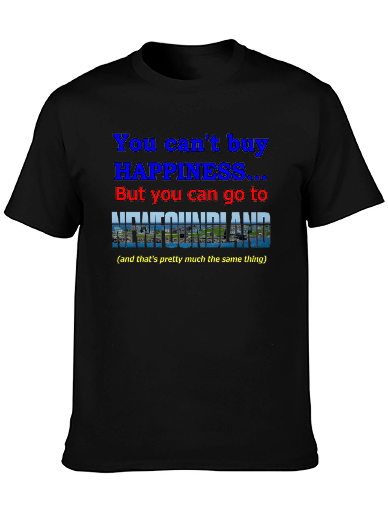 Newfoundland Happiness T-Shirt - You Cant Buy It!