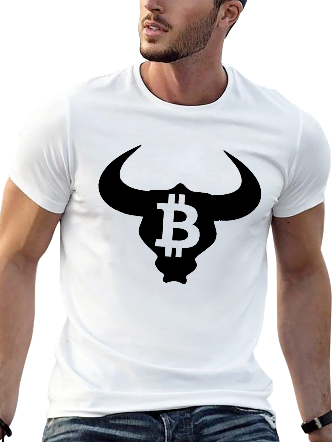 Bitcoin Bull Black T-Shirt - Crypto Currency Design