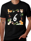 Birthday Number Six Forest Animal T-Shirt